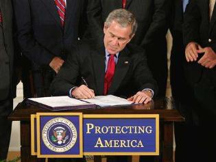 bush signing